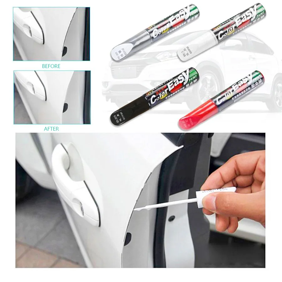 4 Styles Car Repair Scratch Agent Colorful Car Paint Pen Repair Fix Cars Pro Auto Care Scratch Remover Auto Car Care Tools