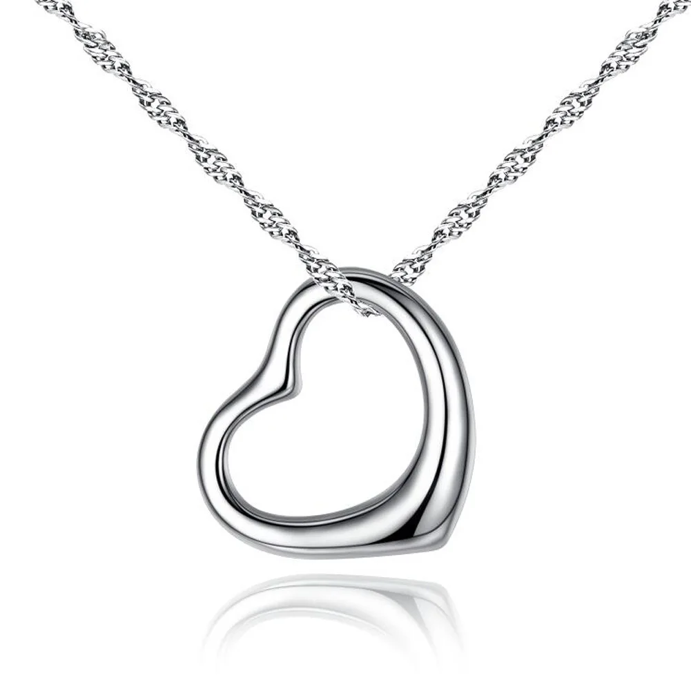 

Trend Love Heart-shaped Women Necklace Pendant Simple Fashion Hollow Choker Necklace Statement Party Gift Jewelry Accessories
