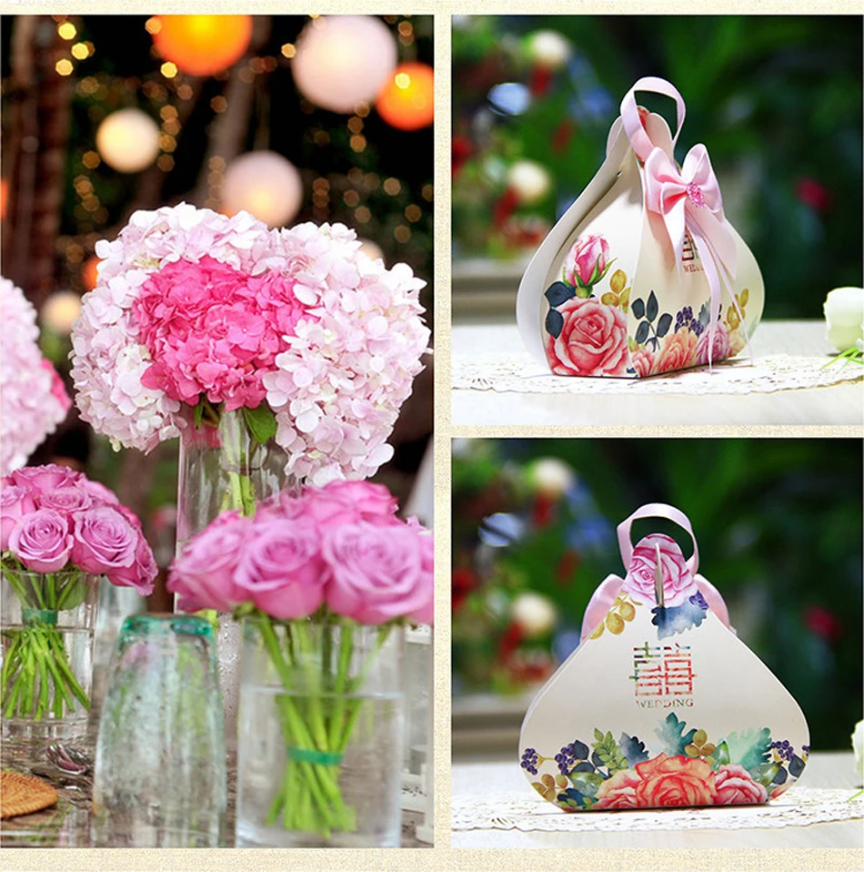 50 шт./лот китайский стиль несколько цветов необычная коробка Маленький Подарочный мешок с галстуком-бабочкой свадебные украшения для вечеринок