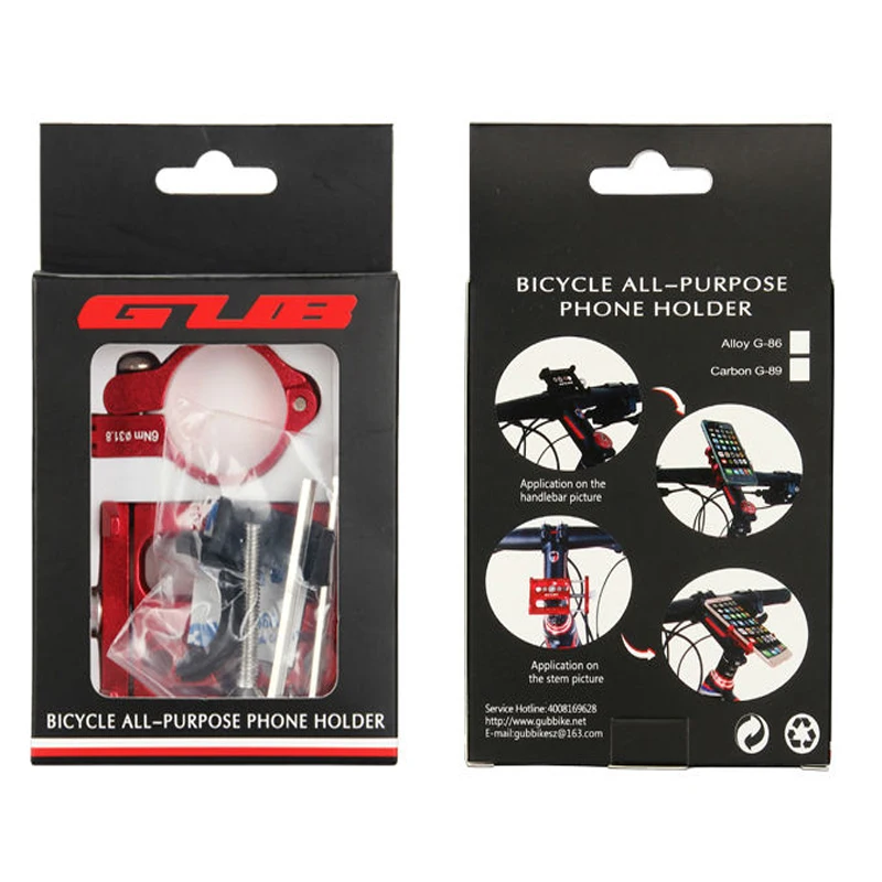 GUB G-86 Universal motorcycle MTB Bike phone holder on the handlebar Aluminum Alloy bicycle phone support gps bike accessories