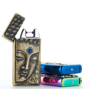 

2018 NEW High USB Shake Pulse Windproof Lighters Electronic Metal Men Cigarette lighter