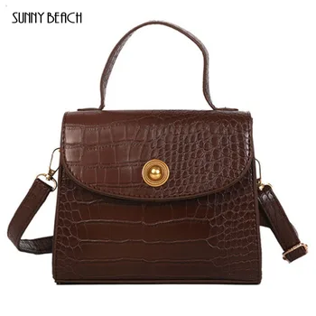 

SUNNYBEACH Women's Bag Alligator Bags Luxury Handbags High Quality Crocodile Designer Shoulder Female Messenger Women Bags