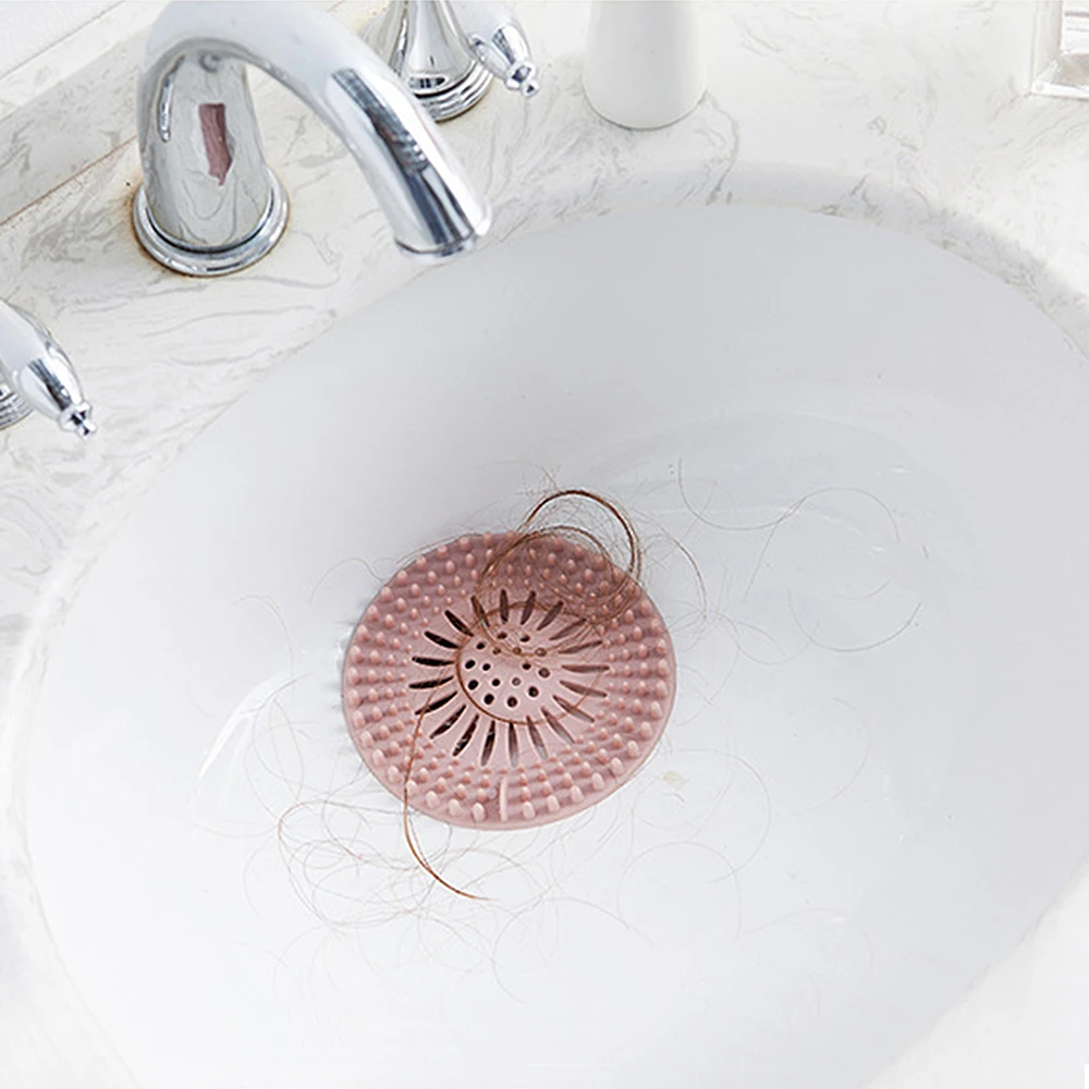 

Sink Strainer Shower Floor Drain Bathroom Hair Catcher Kitchen Sink Filter Suction Cup Floor CoverBathroom Kitchen Basin Stopper