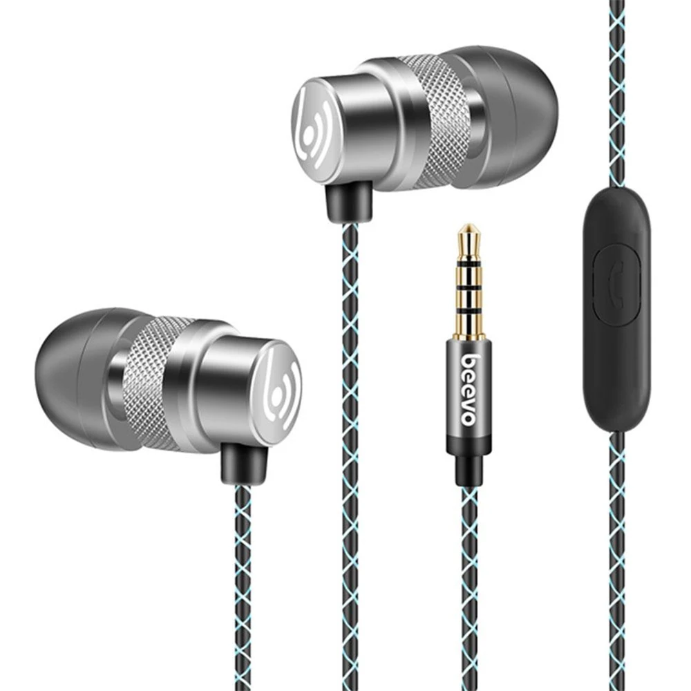 

Beevo EM290 3.5mm Super Stereo Earbuds Headphone Metal Earphone Headset with MIC Microphone Phones Tablet Headphone auriculares