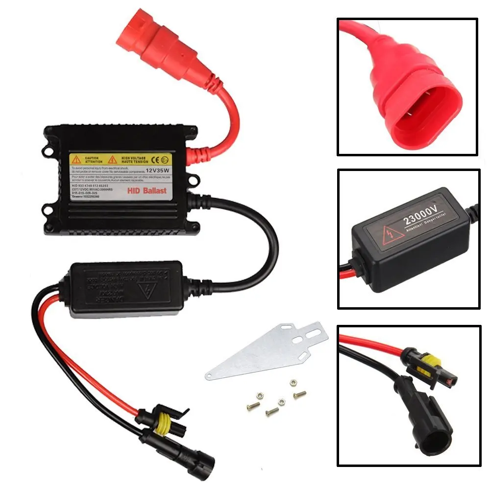 H7 55W 3000K 12V Xenon HID Kit Auto Scheinwerfer Slim Ballast