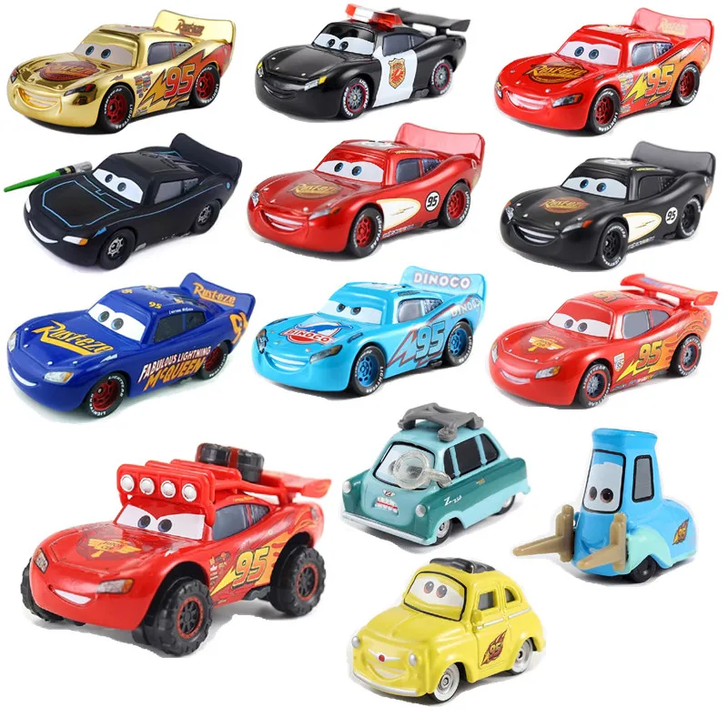 Машинка Disney Pixar машина 3/2 Маккуин Джексон Игрушечная модель 1:55 из литого