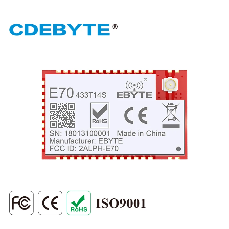 E70-433T14S Двухъядерный процессор ARM CC1310 433 мГц 25 МВт IPX штамп отверстие антенна uhf Беспроводной трансивер приемник передатчик CC1310 433 мГц