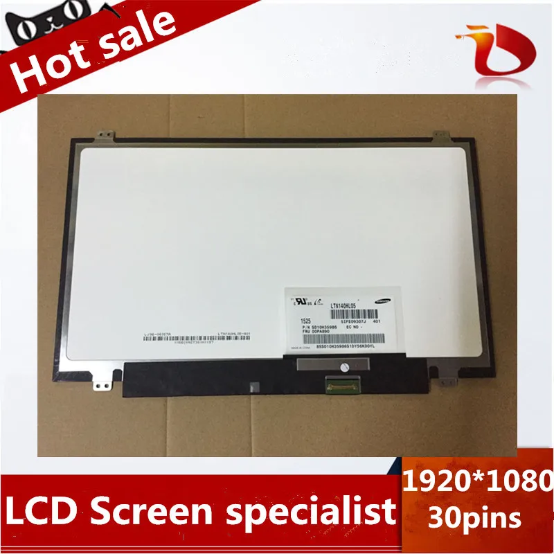 

Original NEW 14.0'' Laptop lcd led screen for FOR LENOVO T440 T440S T440P T450 T450S dispay 1920*1080 30pins