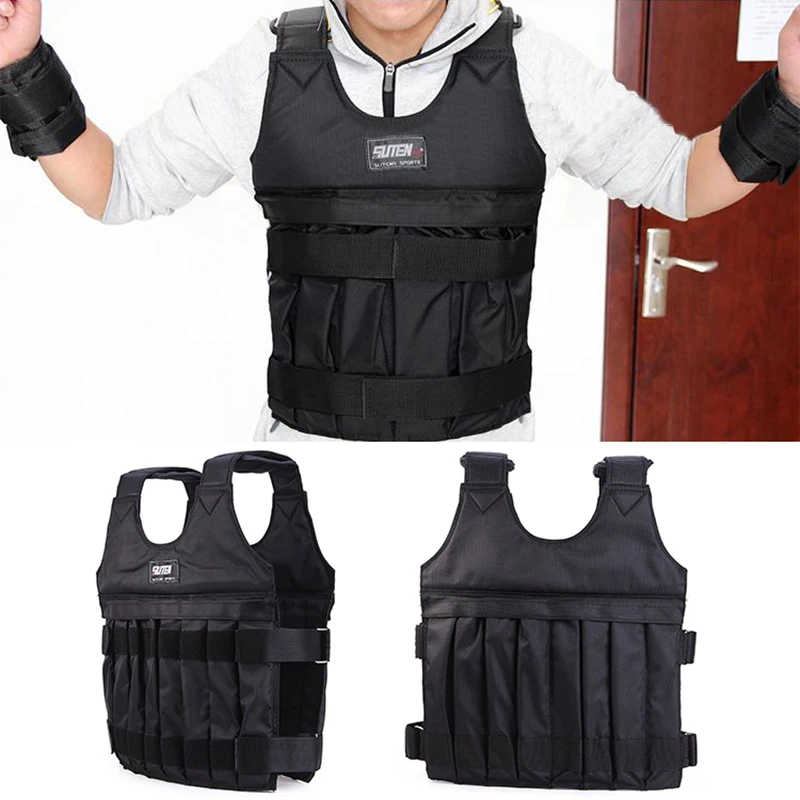 

20kg Max Adjustable Weight Jacket Weighted Vest Exercise Fitness Boxing Training Waistcoat Invisible Weight Vest