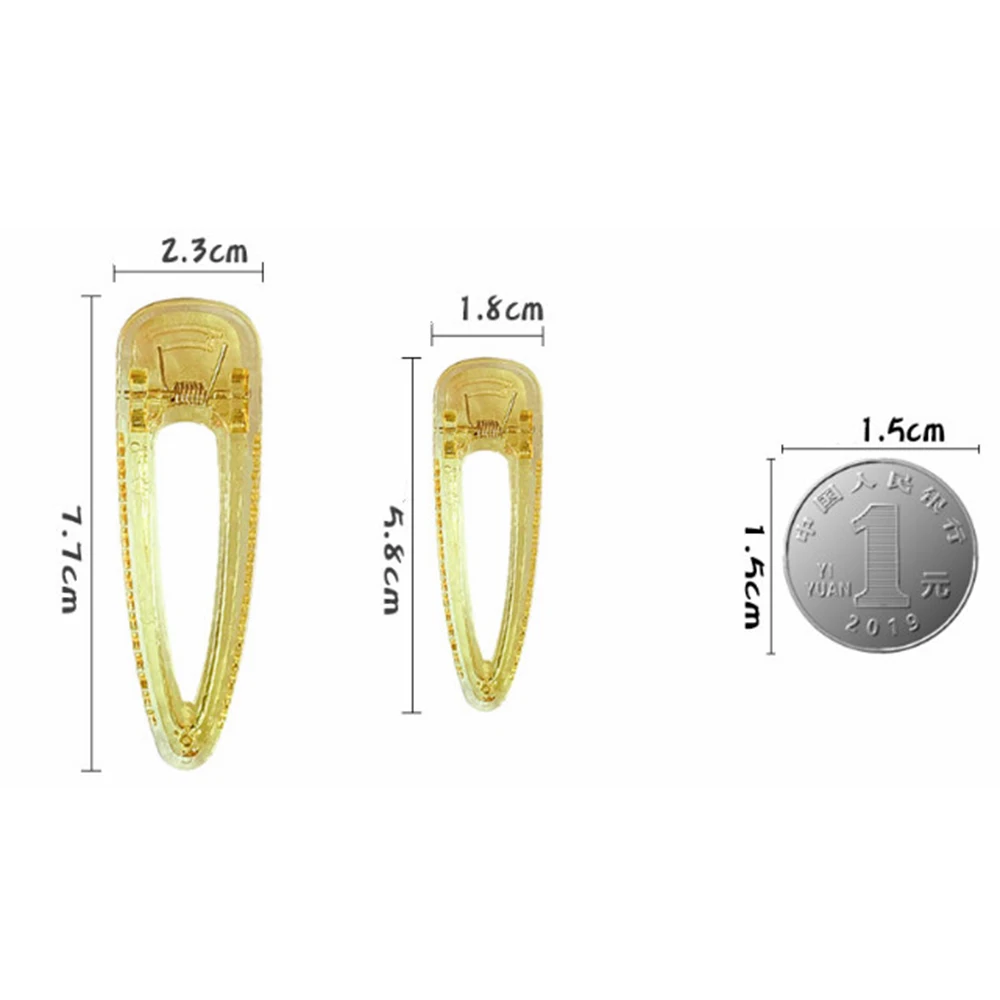 1 шт. корейская мода прозрачный цвет желе утконоса заколка для волос женские яркие флуоресцентные заколки-пряжки для волос девушки аксессуары для волос
