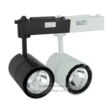 Затемненный светодиодный Трековый светильник 30 W COB светодиодный Трековый светильник Теплый/день/чистый белый luminaria 10 шт./лот