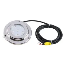 Абсолютно 6*1 Вт зеленый из нержавеющей стали IP68 Водонепроницаемый светодиодный подводный светильник для лодки, яхты, светильник