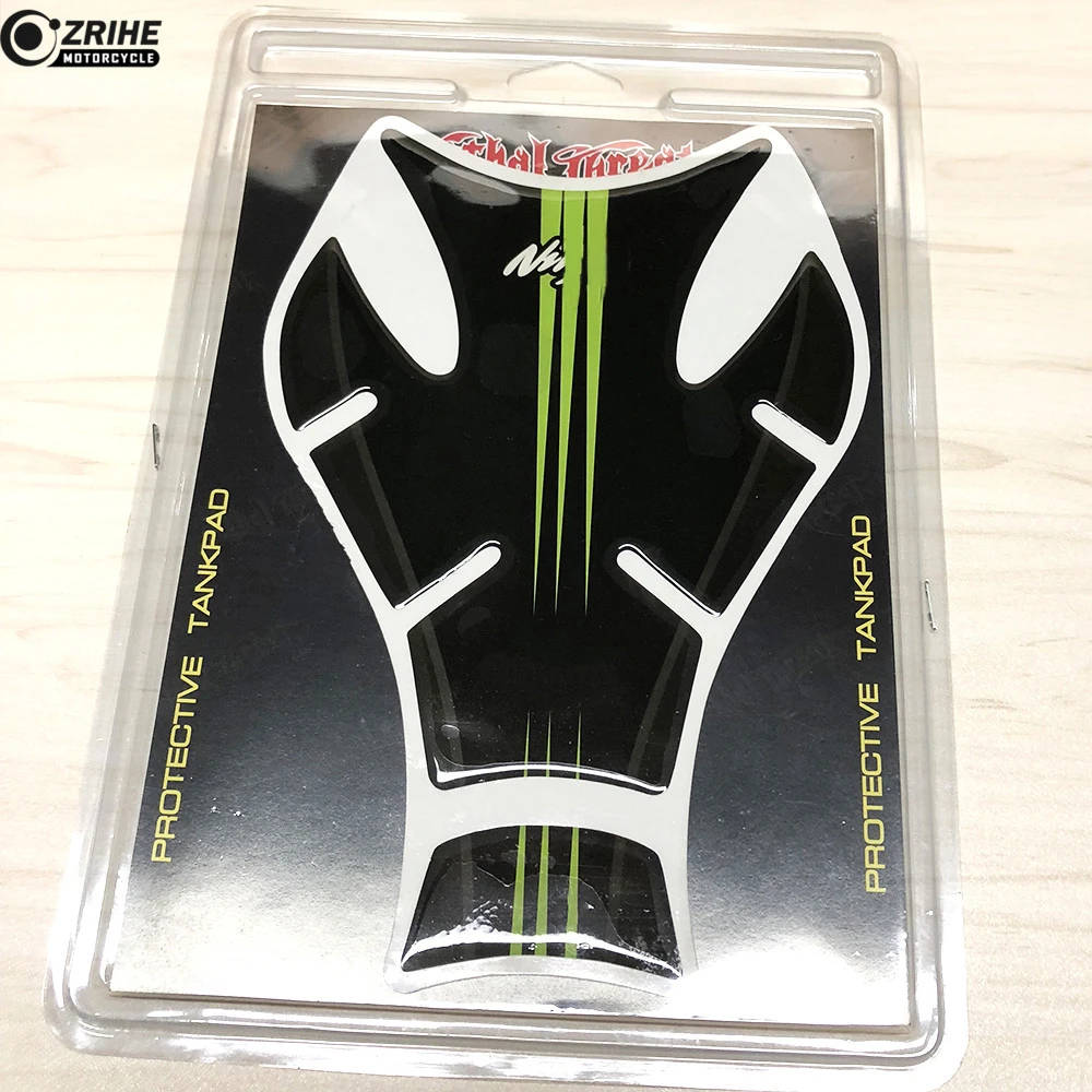 Мотоцикл Наклейка газа Нефть топливного бака Pad Protector череп Стикеры для Kawasaki Ninja 300