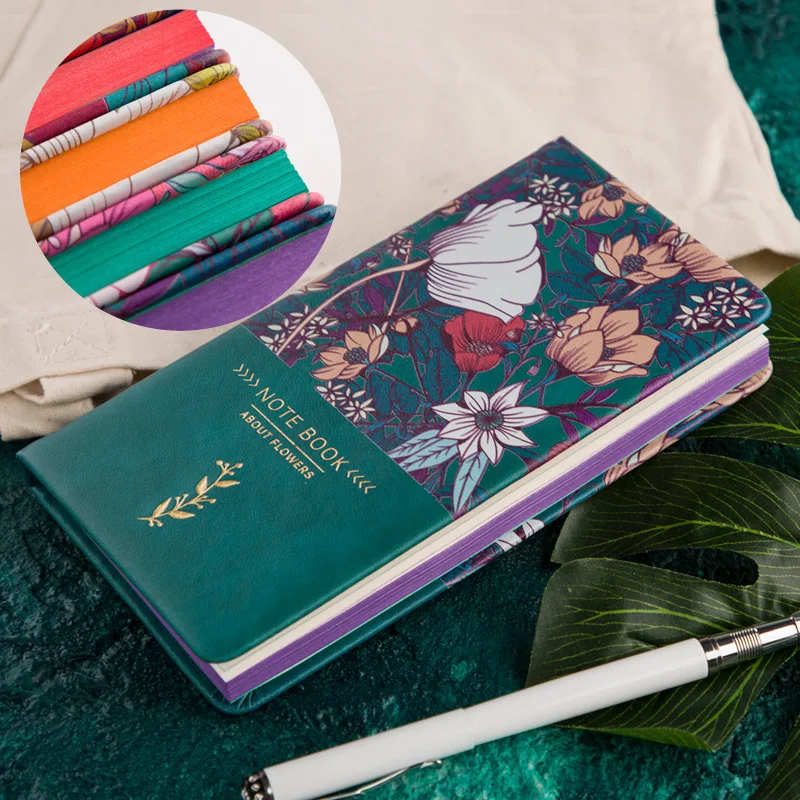 

Kawaii Cute A6 Notebook PU Printing Mini Personal Planner Travel Diary Journal Diary Note Book Creative Composition Notepad Gift
