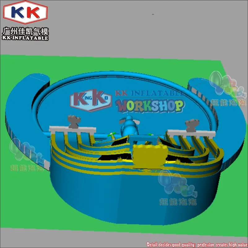 Плавательный бассейн надувной для развлечений дизайн коммерческий класс детские надувные плавающие в воде горка парк