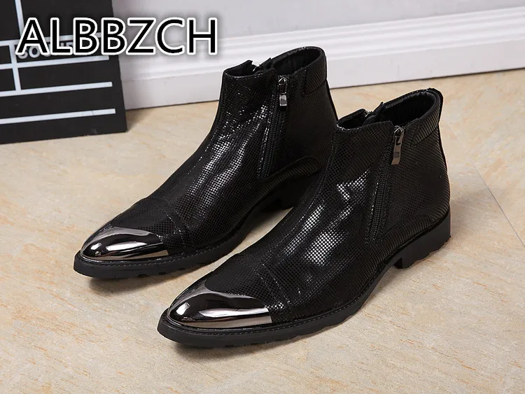 black pointed toe chelsea boots