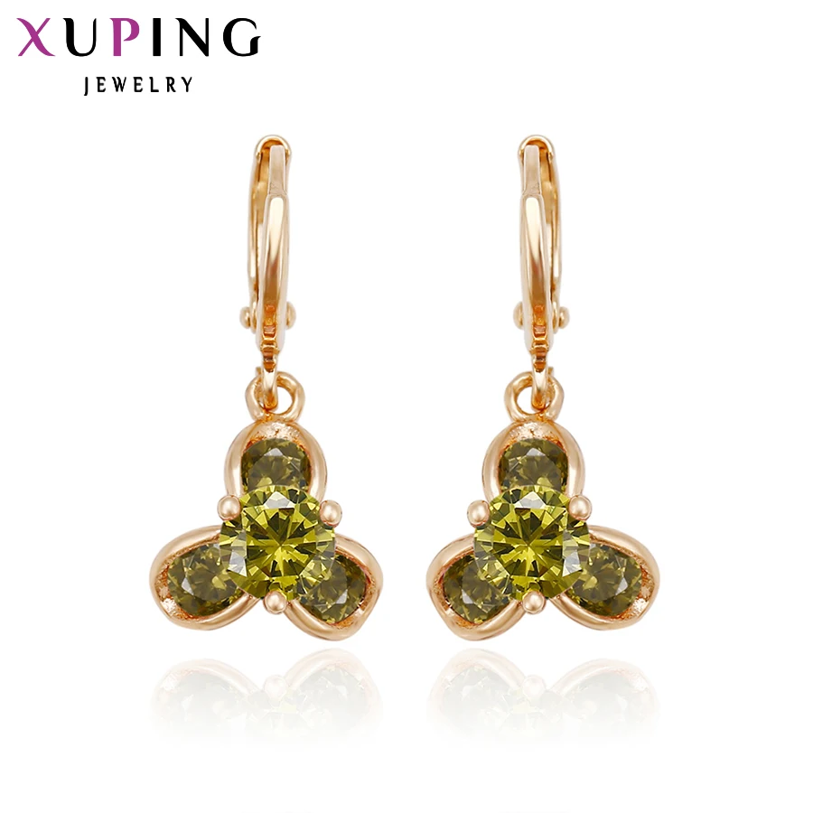 

11.11 Xuping Luxury Drop Earring High Quality America Style Jewelry for Women Synthetic Cubic Zirconia Wedding Gift 90560