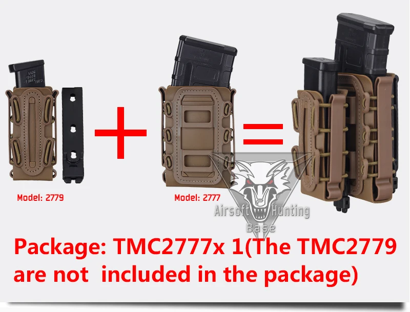 TMC 5,56 мм 7,62 мм Molle пистолет Mag Тактический Подсумок для подсумок Fastmag страйкбол зажим для ремня пластиковый 2777