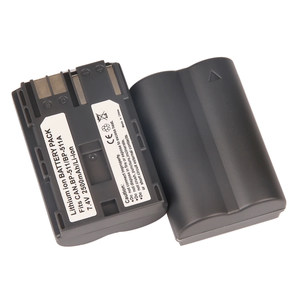 Популярно, 10 шт, 2500 мА/ч, BP-511 BP511 BP 511 BP-511A Батарея для Canon G6 G5 G3 G2 G1 EOS 300D 50D 40D 30D 20D 5D MV300i цифровой Камера