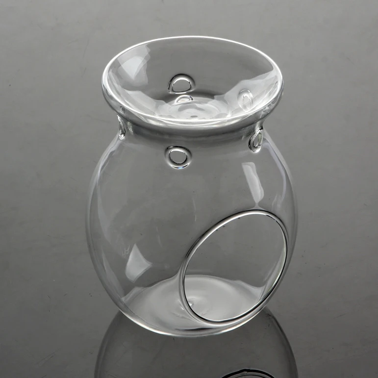 

10pcs x Clear Glass Aromatherapy Oil lamp , oil burner , incense burner, candle holder for oil furnace , incense candle freeship
