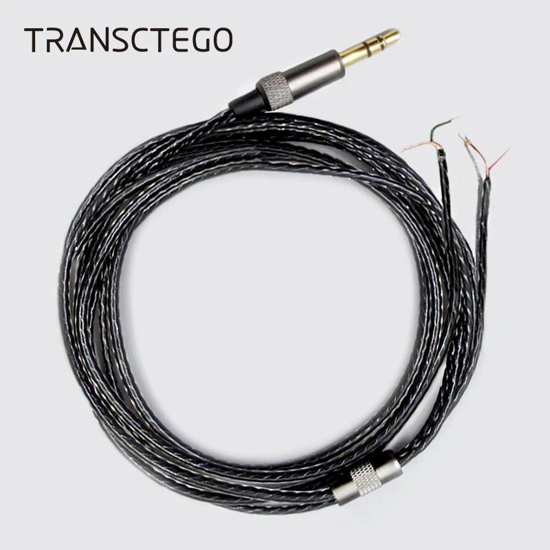 Кабель для ремонта наушников TRANSCTEGO 1 2 м кабель DIY высококачественный сменный