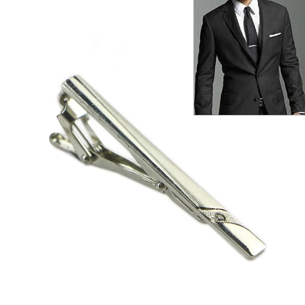 

Multi Style Gentleman Silver Metal Simple Necktie Tie Clip Bar Clasp Practical