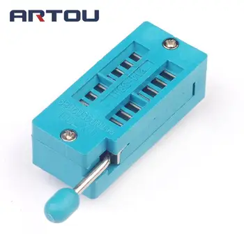

25PCS IC Test Universal ZIF Socket 14pin 14 pin DIP 2.54mm IC Socket pitch