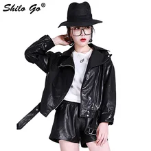 Шило GO кожаная куртка Женская Весенняя мода Овчина натуральная кожа пальто металлическая кнопка воротник с лацканами свободный локомотив куртка