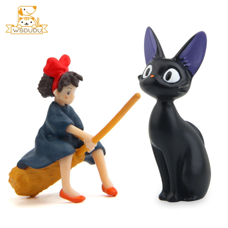 Kiki JiJi черная кошка без лица мужские фигурки японское аниме мультфильм животные