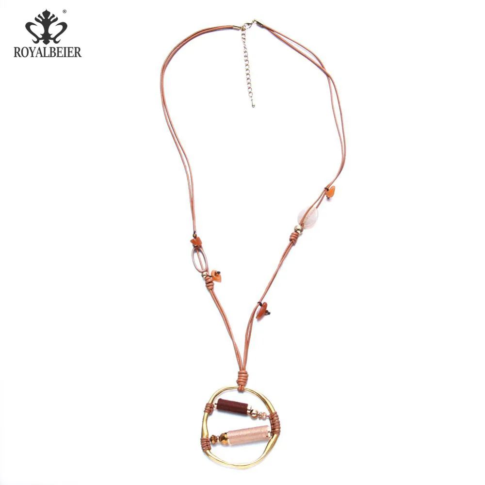 RoyalBeier 1pcs New Popular Women Genuine Pendant Necklace Adjustable