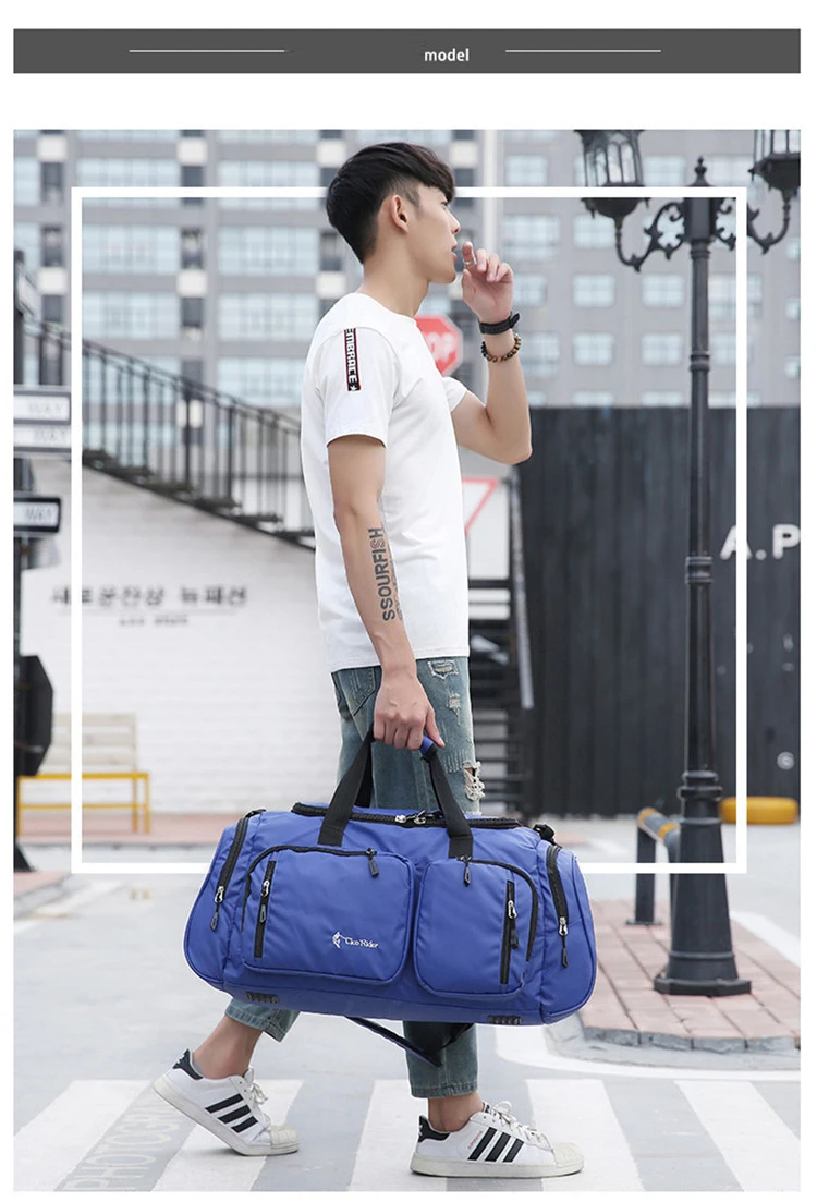 Travel Bag Portable Large Capacity Luggage Bag Male Waterproof Short-distance Travel Bag Outdoor Sports GYM Bag XA153K