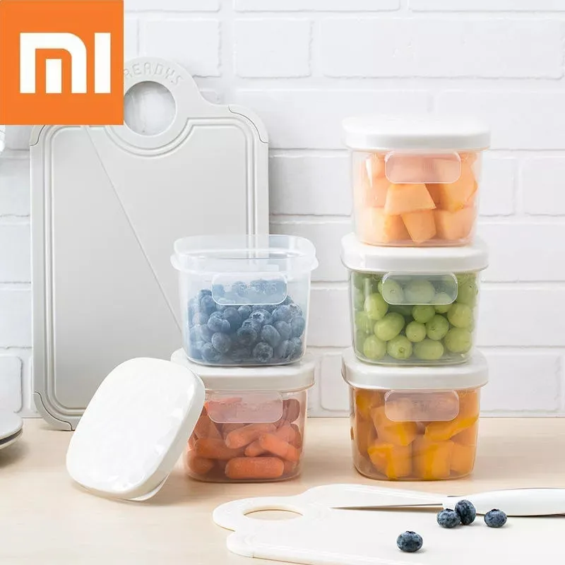 

Xiaomi Jordan&Judy Storage Box 800ML High Temperature Resistance Microwave Heating Non-toxic and tasteless PP Box