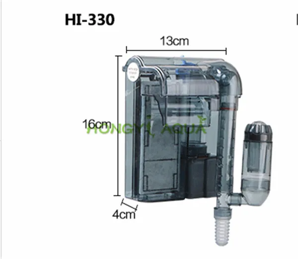 Аквариум Submersibl 3-в-1 внешнего висячего фильтра для рыбы HI-330 водопад внешний аквариумный воздушный насос поверхности скиммер - Цвет: HI 330
