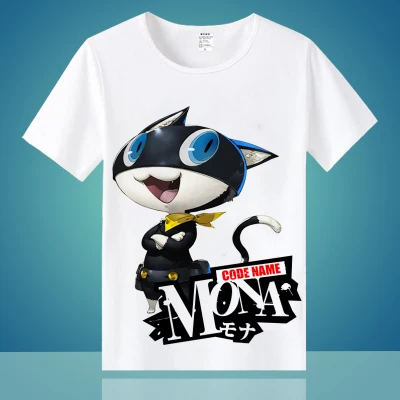 Persona 5 Joker T-shirt - Anime Cosplay P5 Game Tee for Men - Casual Polyester Tshirt image 6