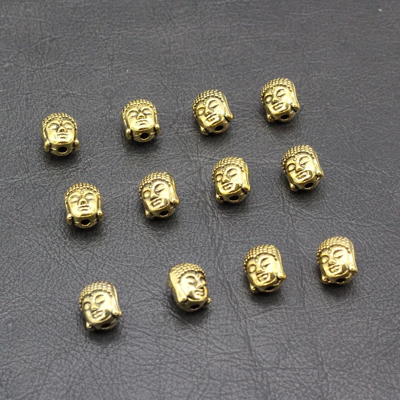 30pcs-lot-Bail-Gold-Vintage-Atq-Silver-Tone-Alloy-Buddha-Head-Charm-Spacer-Beads-9x10mm (1)