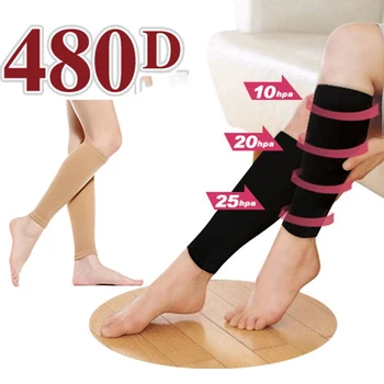 

Useful High Knee Socks Relieve Muscle Leg Compression Socks Pressure Half Socks Medium Stockings