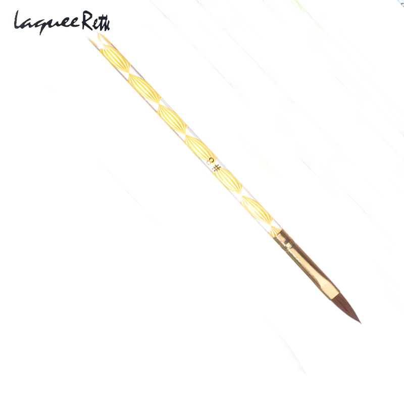 Professional French Acrylic Nail Brush UV Gel Polish Liner Painting Drawing Pen Half Moon Smile Brushes Manicure Tool Set 6