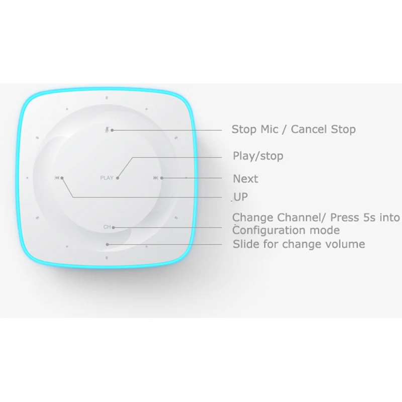 Оригинальный Xiaomi AI смарт динамик Портативный Bluetooth голосовой с дистанционным