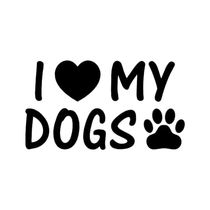 15*8 4 см наклейка с надписью I Love My Dogs Paw автомобиль грузовик мотоцикл милые и