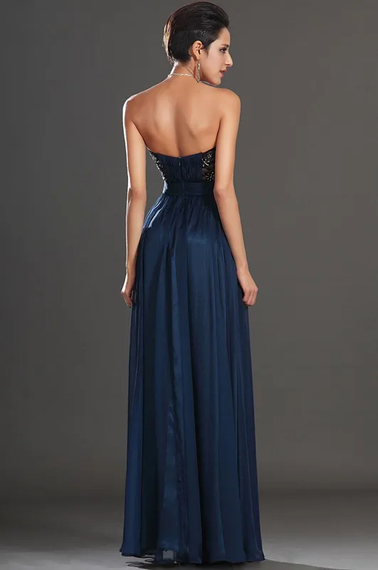 Free-Shipping-Gorgeous-Empire-Lace-Strapless-Evening-Dress