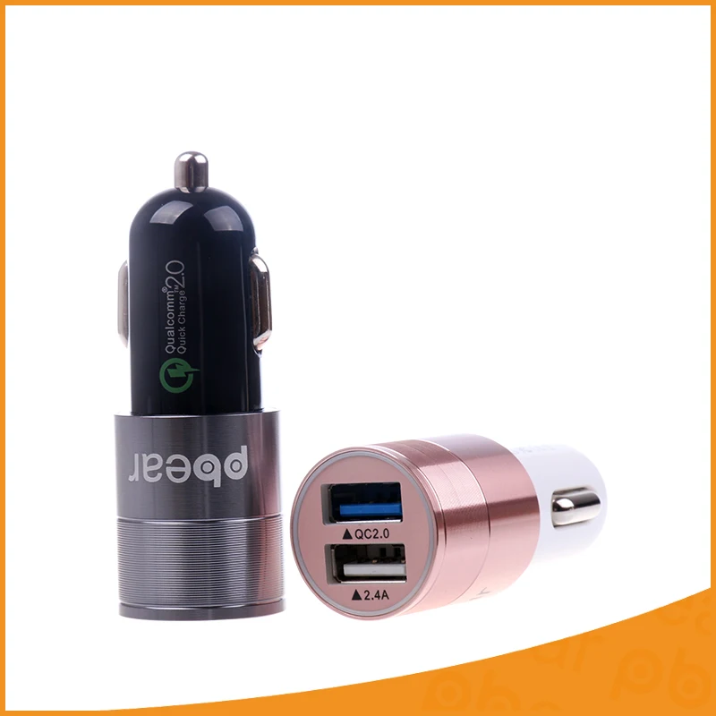 Iphone 7 Car Chargers 2.4A Dual USB 2 Port Adaptor Car Charger For
