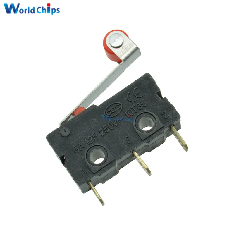 

10Pcs KW12-3 Micro Roller Lever Arm Normally Open Close Limit Switch