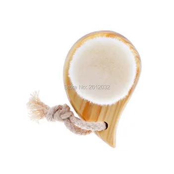 

New Soft Mild Fiber Exfoliating Facial Brush Facial Face Deep Cleansing Clean Wash Pore Care Brush Head Wood face cleaner