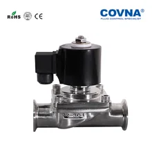 N/C 2 дюймов Нержавеющая сталь санитарно электромагнитный клапан