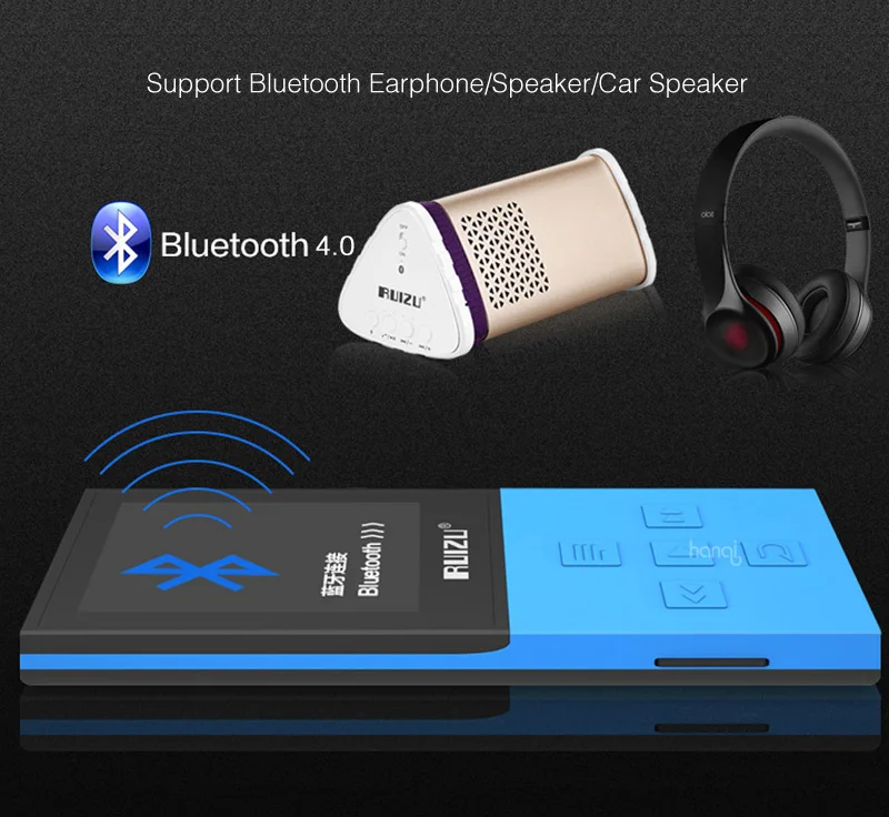 Новинка года! спортивный MP3-плеер ruidu X18 8G с Bluetooth, без потерь, fm-радио, Bluetooth 4,0, музыкальный плеер, поддержка 64 ГБ, TF карта