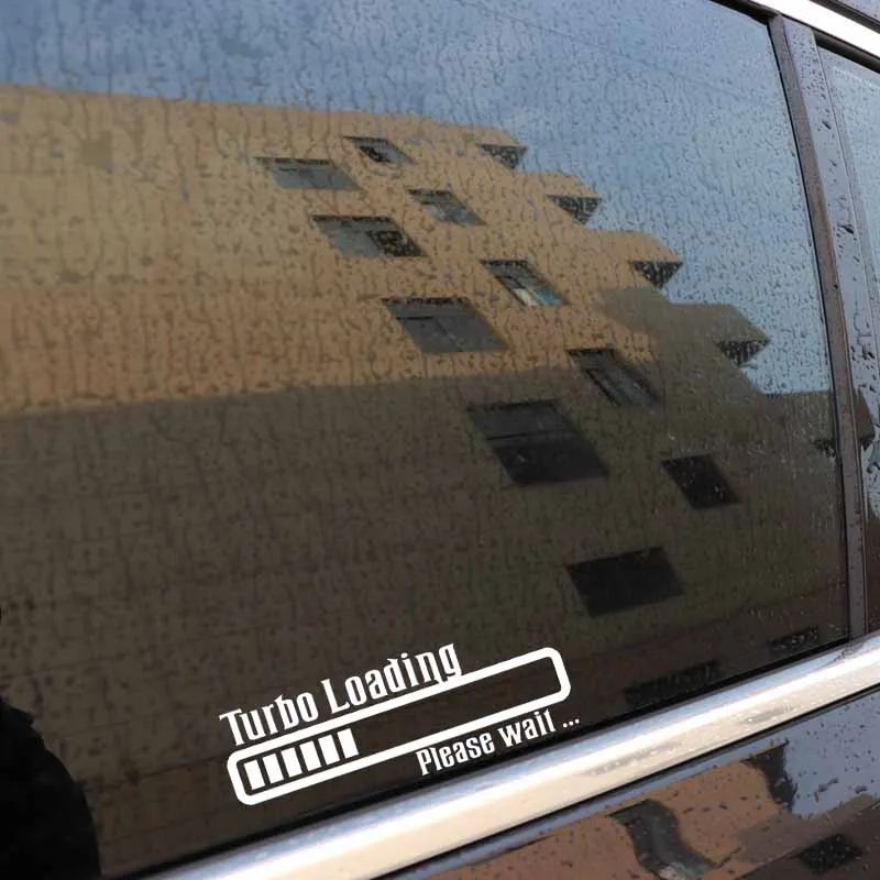 YJZT 16 5 см * 8 турбо загрузка пожалуйста подождите забавный юмор автомобильные