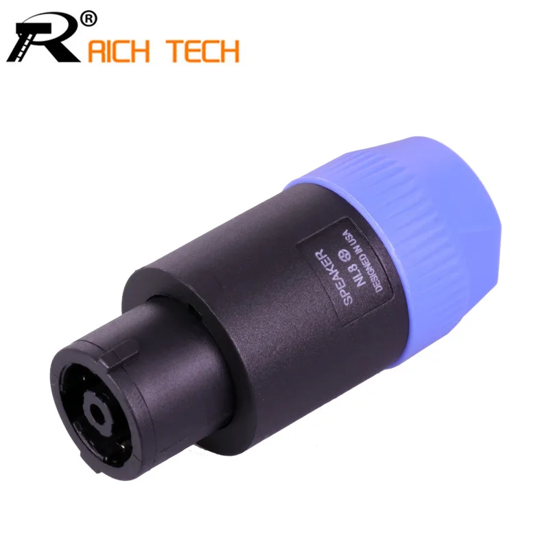 20pcs Wire connector SpeakON 8Pin Powercon Plug Speaker Cable Connectors 8 Pole Plug Male Audio Speaker Power plug