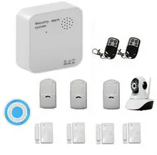 Wifi GSM GPRS Sistema de Alarma Casera Kits de IOS/Android APP Control de Trabajo con Control Remoto Inalámbrico Cámara IP Inalámbrica sirena