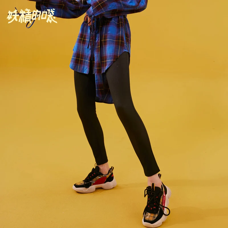 

ELF SACK Autumn New Slim Woman Pants Straight Solid Casual Woven Women Ankle-Length Pants Skinny Femme Vintage Trousers