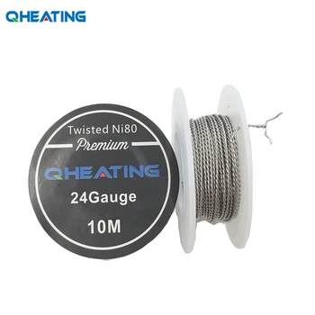 

Free shipping 10m/roll NI80 Twisted Wire for RDA RBA Rebuildable Atomizer electronic cigarette Heating Wires